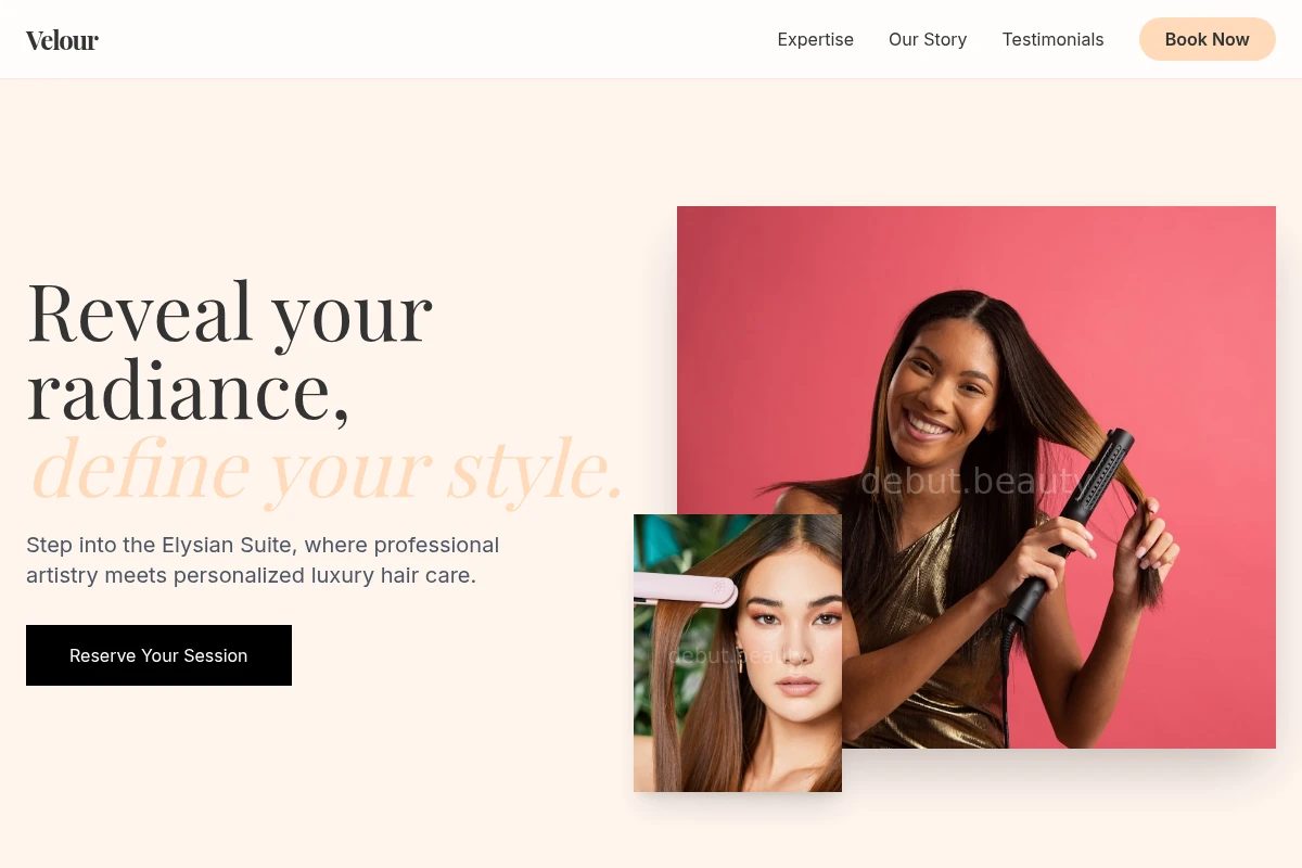 Velour Hair Styling